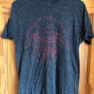 Harry Potter Order of the Phoenix Grey Marled T-Shirt Size M